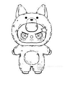 tranh to mau baby three 1