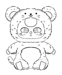 tranh to mau baby three 5