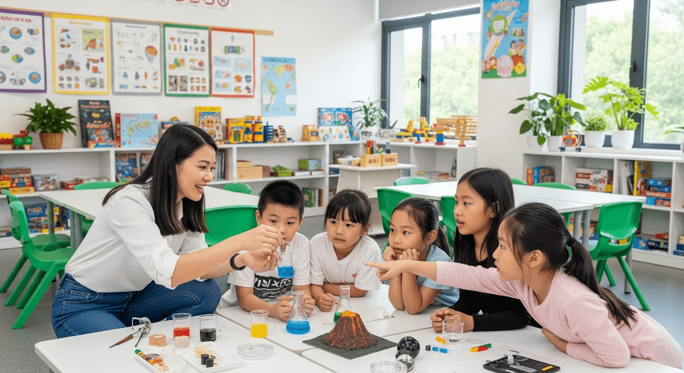 Phụ huynh hỗ trợ con học bài lớp 1