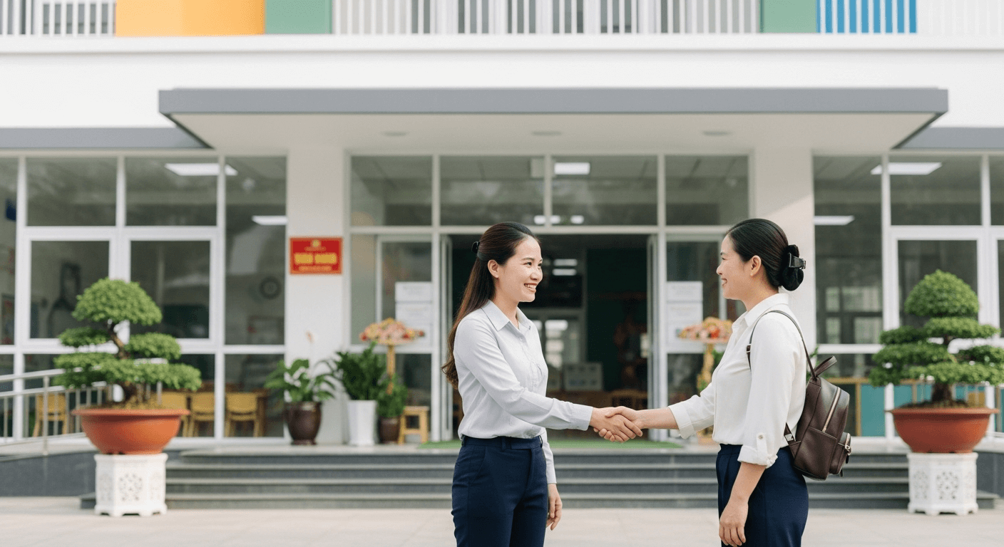 Thư mời họp phụ huynh mầm non: Mẫu chuẩn & Cách viết hiệu quả Giáo viên chuẩn bị nội dung cho buổi họp phụ huynh mầm non