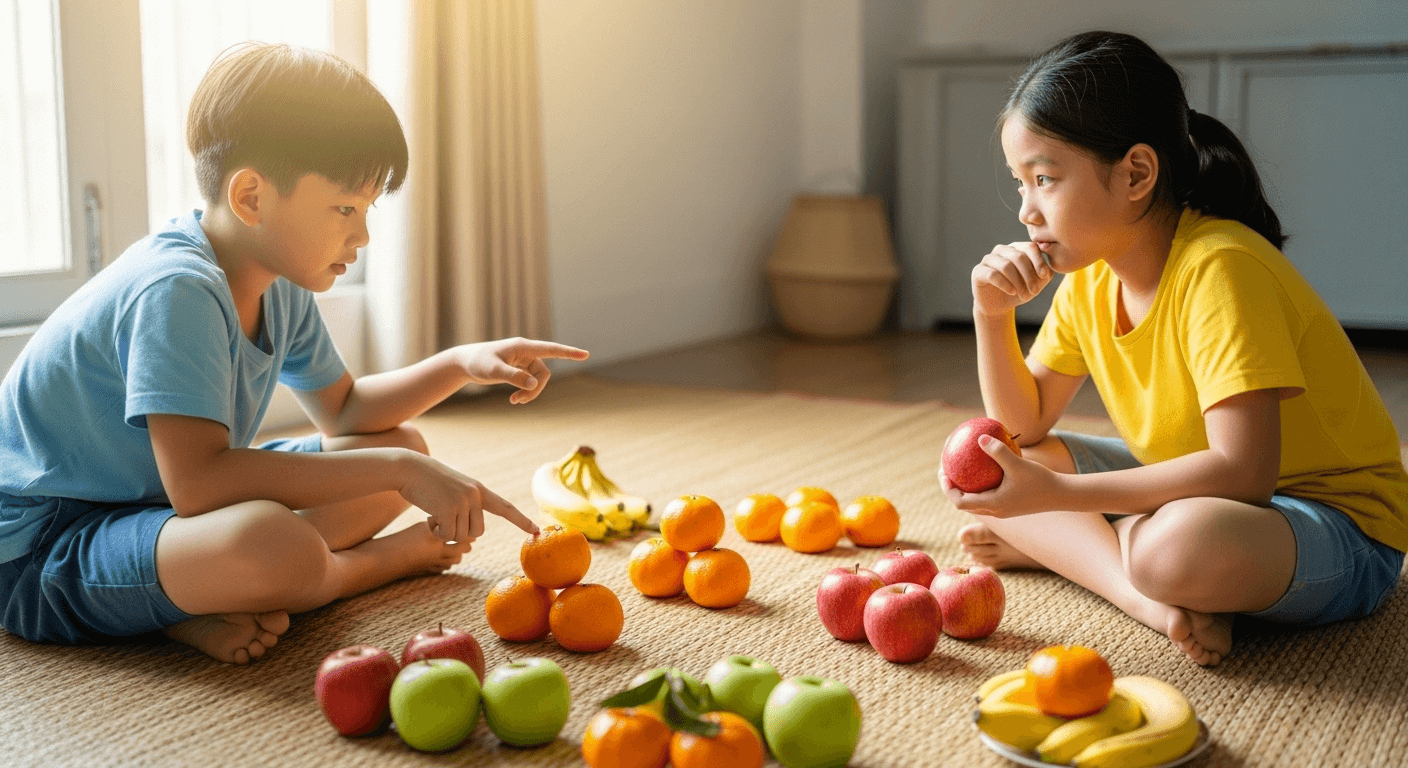 Sơ đồ tách gộp số giúp bé học toán dễ dàng