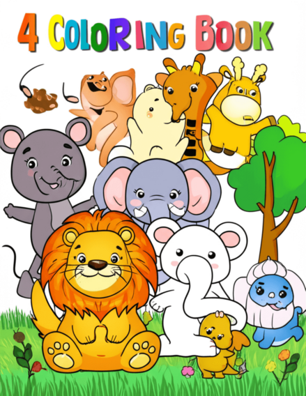 File Tô Màu Cho Bé 4 Tuổi Hình ảnh minh họa các trang trong file tô màu cho bé 4 tuổi