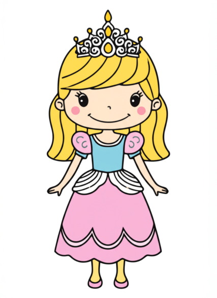 File Tranh Tô Màu Cho Bé 4-5 Tuổi Công Chúa File Tranh Tô Màu Cho Bé 4-5 Tuổi Công Chúa - Hình ảnh công chúa Elsa và Anna