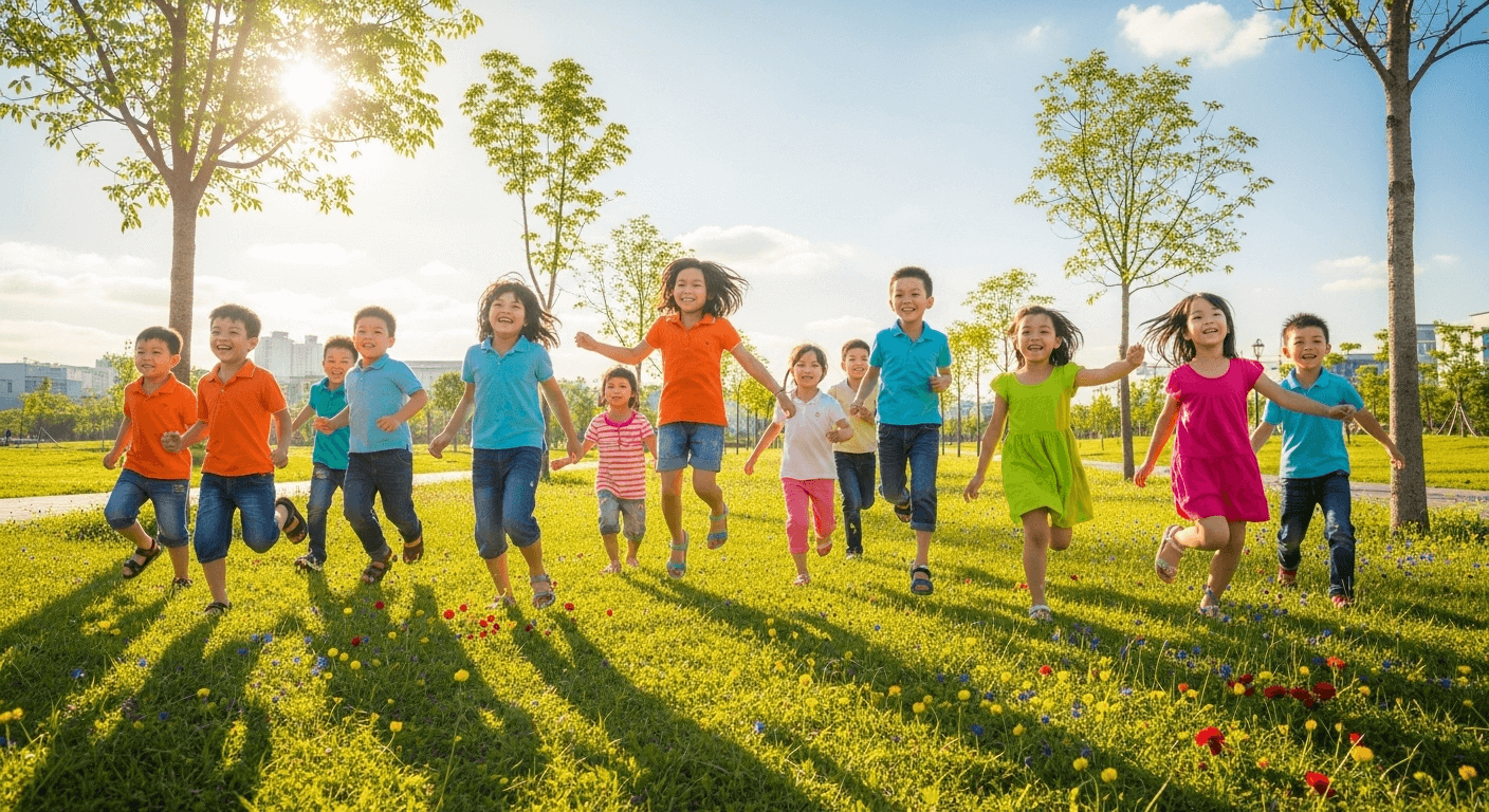 Trẻ chơi ném bóng để phát triển vận động thô