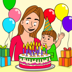 Tranh Tô Màu Chúc Mừng Sinh Nhật Mẹ