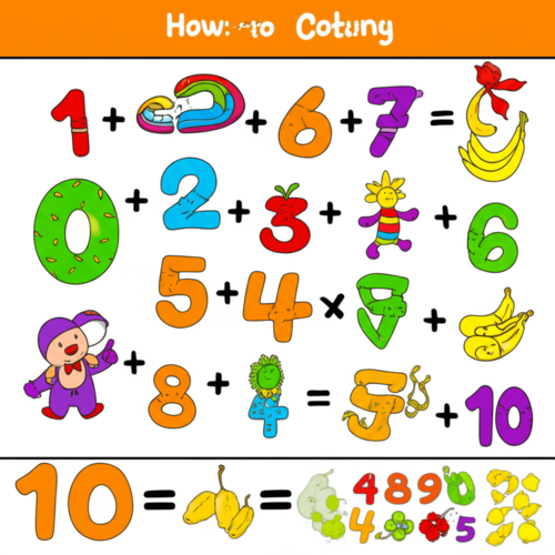 Tranh tô màu số đếm 0–10