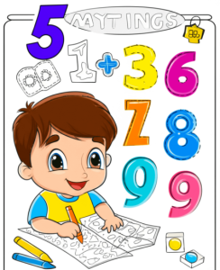 Tranh Tô Màu Toán Tư Duy Cho Trẻ 5 Tuổi