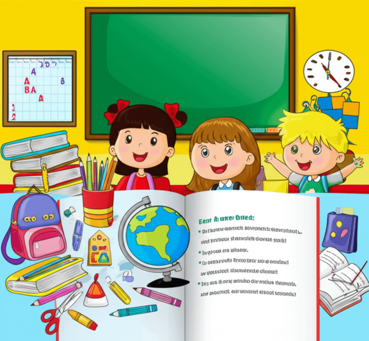 Từ vựng theo chủ đề trường học - Tiếng Anh tiền tiểu học