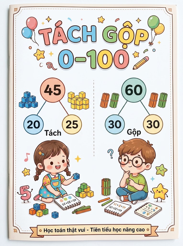 Bài Tập Tách – Gộp Trong Phạm Vi 100
