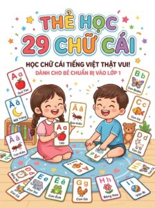 Thẻ học 29 chữ cái