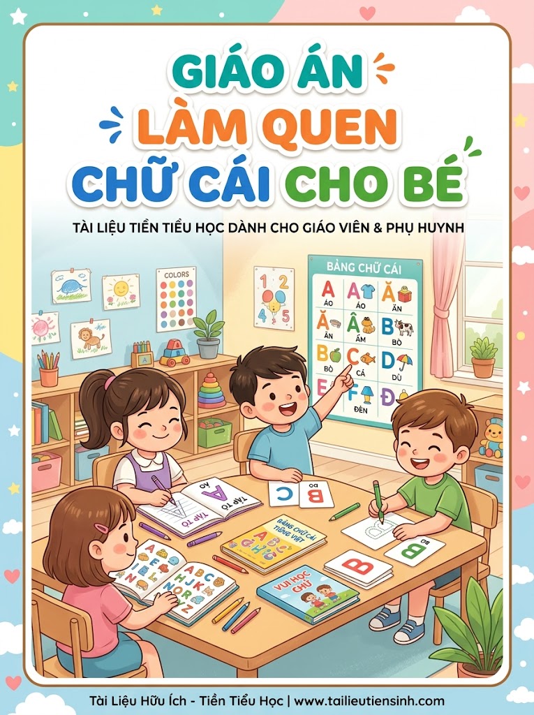 Giáo án làm quen chữ cái