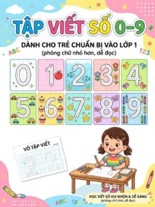 Tập viết số 0–9