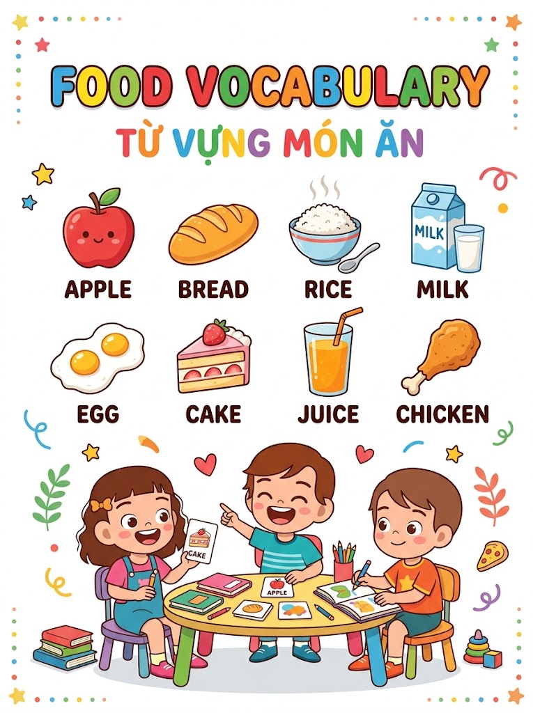 Từ vựng chủ đề món ăn