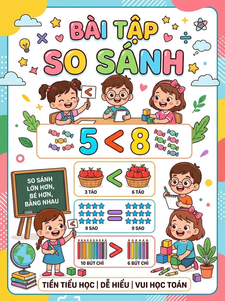 Bài Tập So Sánh Tiền Tiểu Học