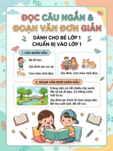 Đọc câu ngắn & đoạn văn đơn giản