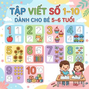 Tập viết số từ 1 đến 10