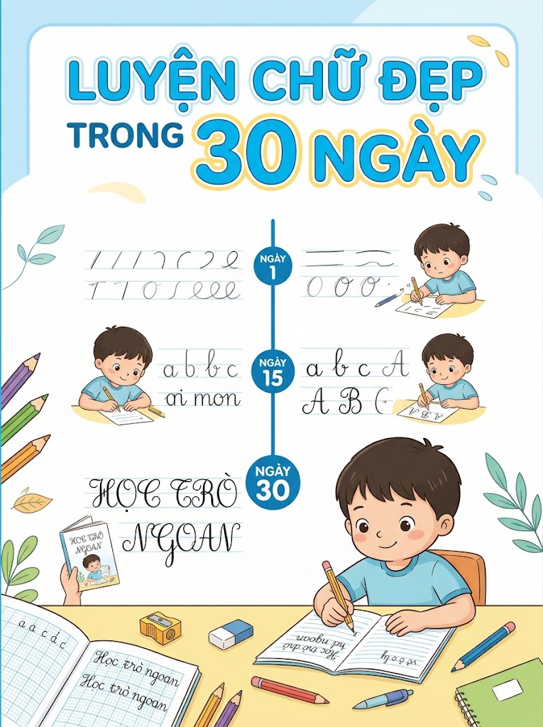 Bộ Tài Liệu Luyện Chữ Đẹp PDF Trong 30 Ngày