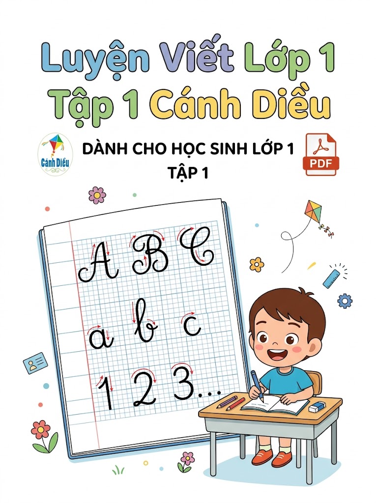 Vở Luyện Viết Lớp 1 Tập 1 Cánh Diều PDF