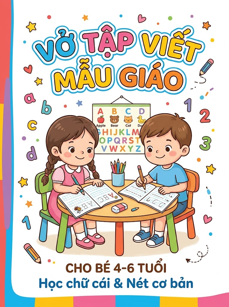 Vở Tập Viết Cho Bé Mẫu Giáo