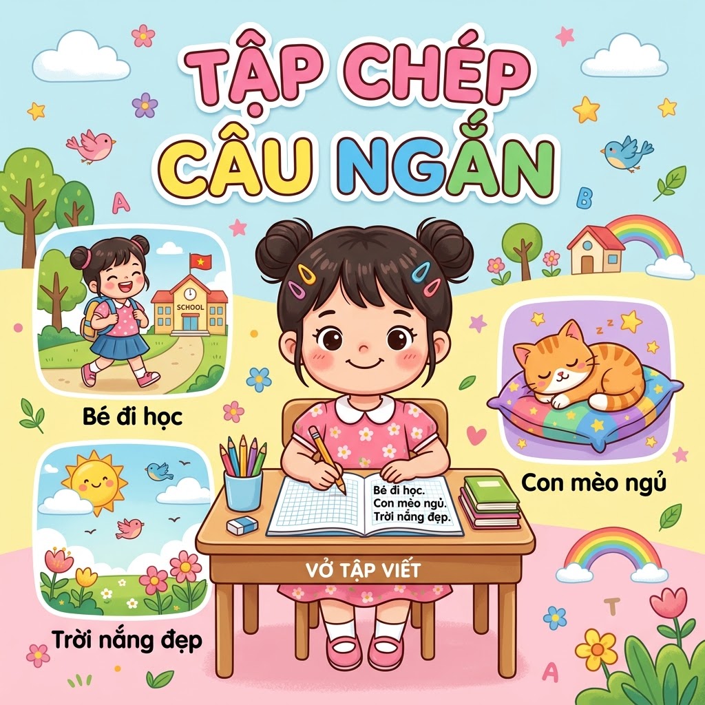 Tập Chép Câu Ngắn