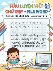 Mẫu Luyện Viết Chữ Đẹp File Word