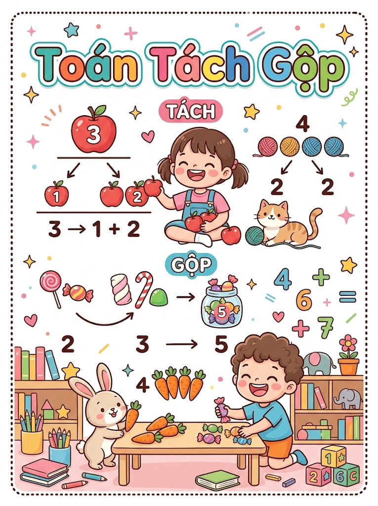 Toán Tách Gộp