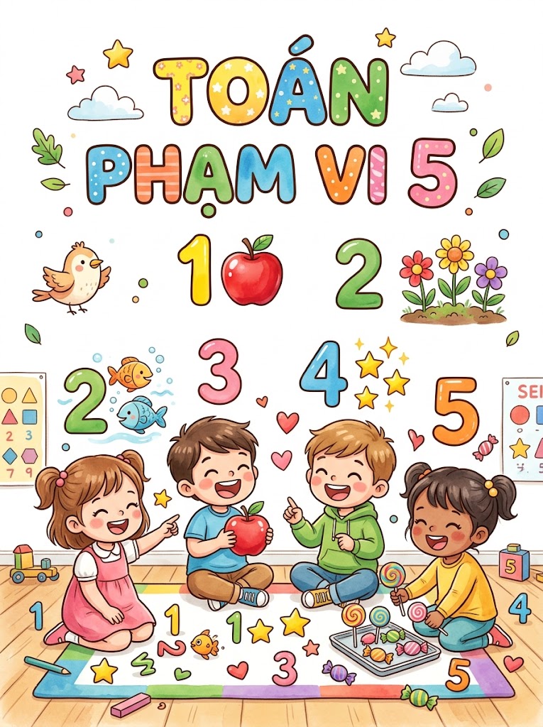 Toán Tiền Tiểu Học Phạm Vi 5