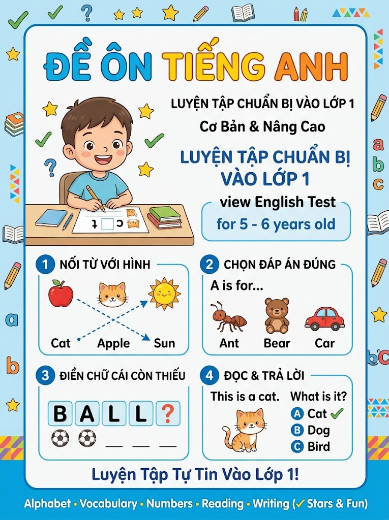 Đề ôn tiếng Anh