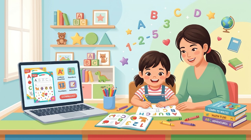 Kho tài liệu tiền tiểu học cho bé 5-6 tuổi