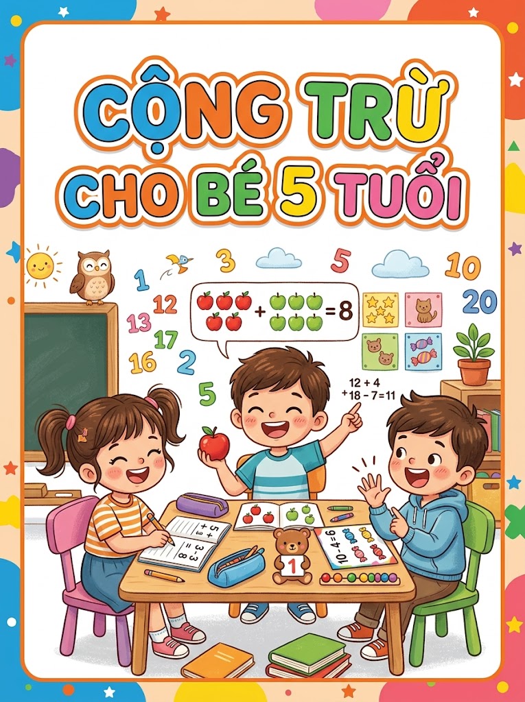Download Bài Tập Toán Cộng Trừ Cho Bé 5 Tuổi
