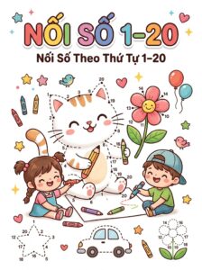 Bài tập nối số theo thứ tự 1–20