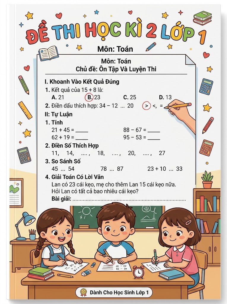 Đề Thi Học Kì 2 Lớp 1
