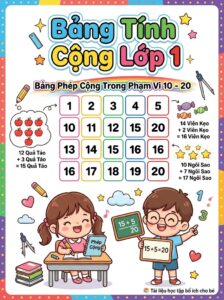 Bảng Tính Cộng Cho Bé Lớp 1