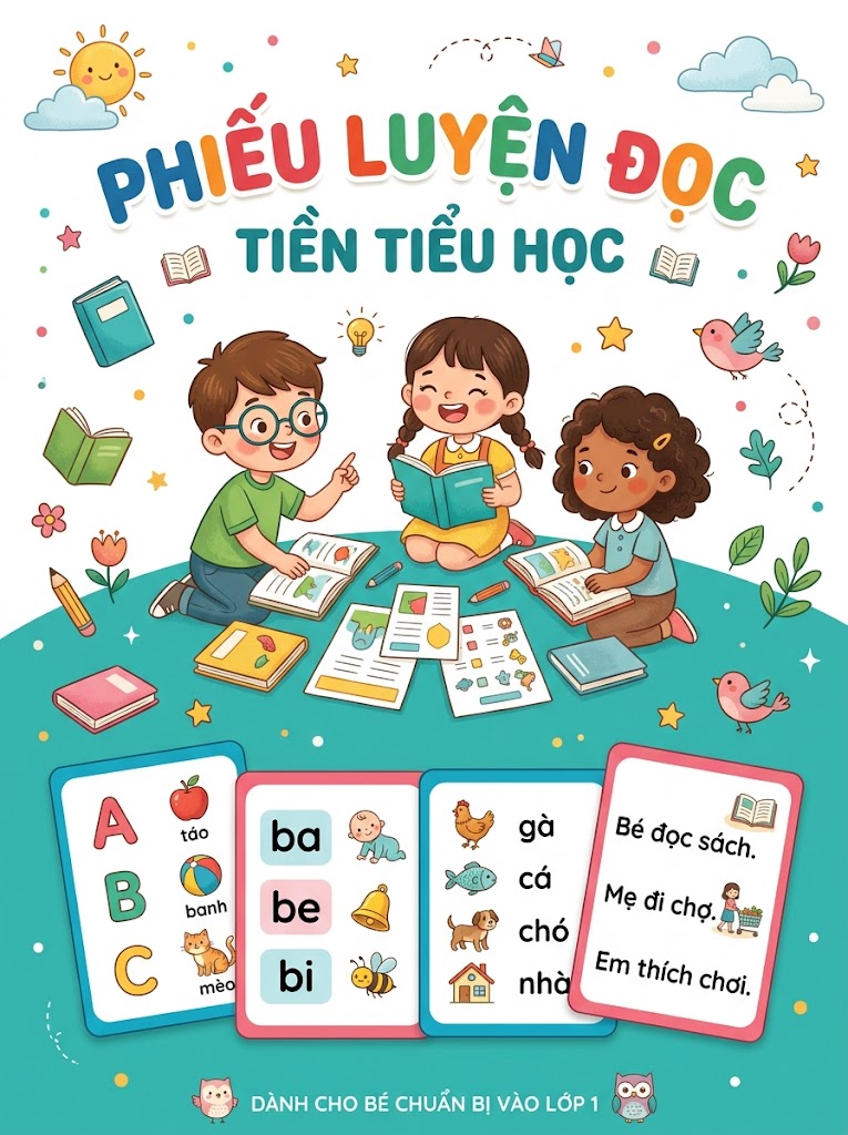 Phiếu luyện đọc tiền tiểu học